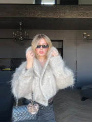 Autumn & Winter Stand-Collar Single-Breasted Sweater Coat