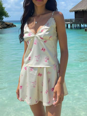 Women's Digital Print Loose Cami Top And Mini Skirt 2 Pieces Set | ChicGrl