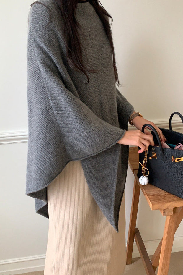 Elegant Knit Cape
