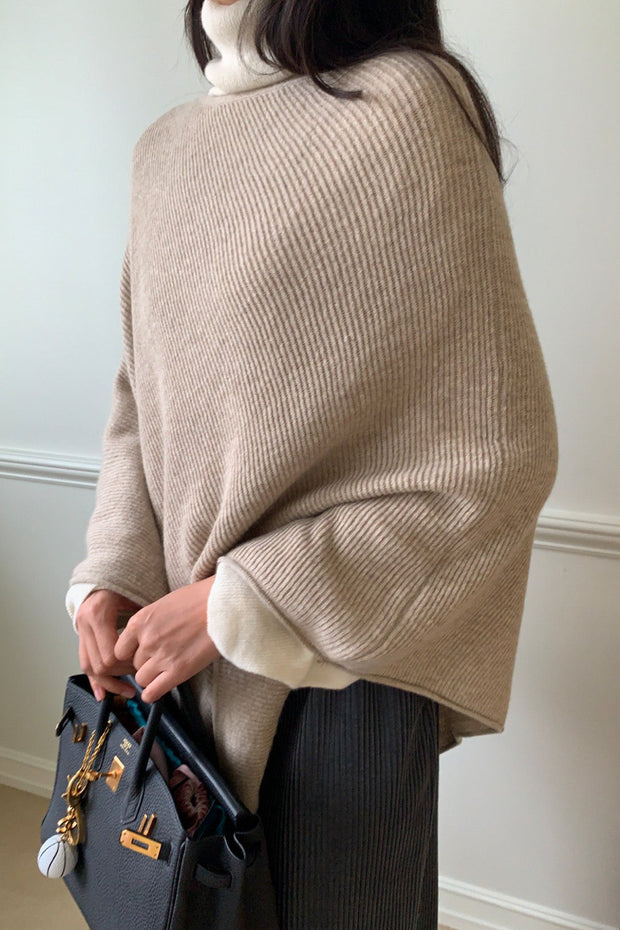 Elegant Knit Cape