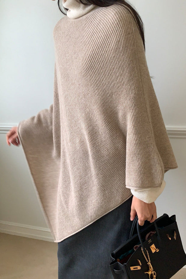 Elegant Knit Cape