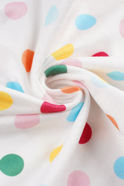 Colorful Polka Dot Halter Slim Fit Crop Top