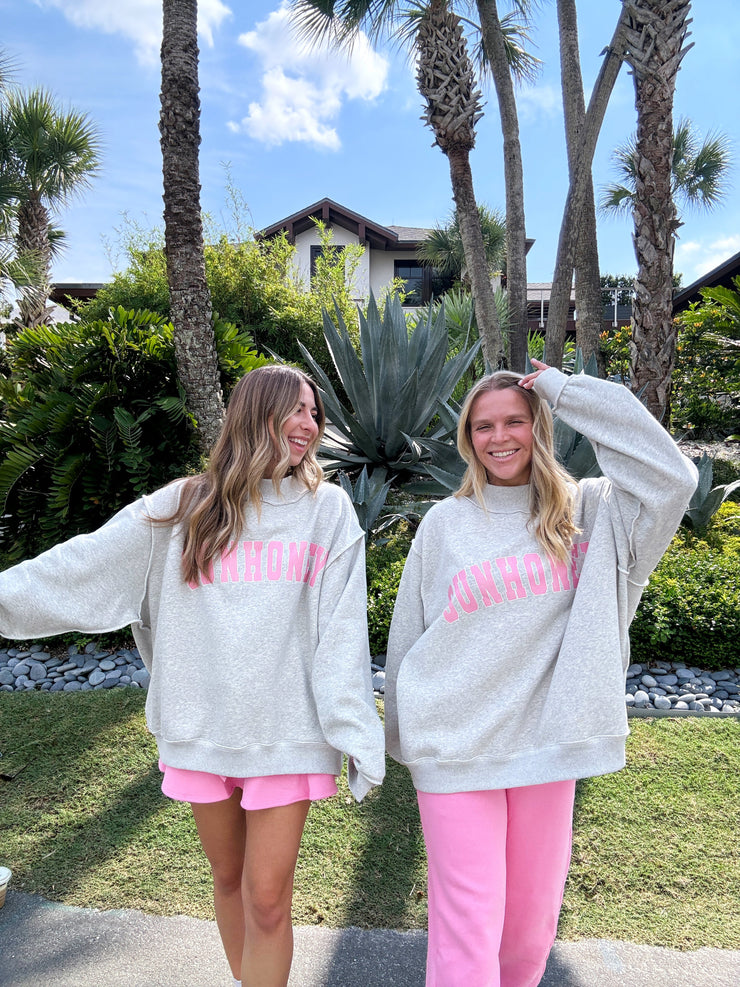 Sunhoney Signature Mockneck Sweatshirt - Grey