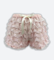 Zingj Lace Ruffled Shorts