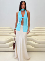 Scarface Tie Top Blue