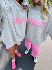 Sunhoney Signature Mockneck Sweatshirt - Grey