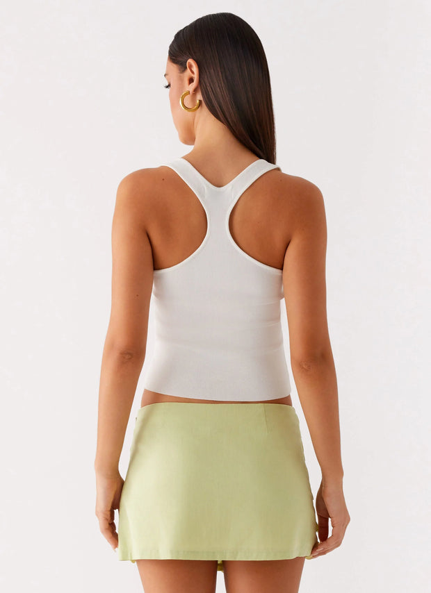 Movie Star Mini Skirt - Lime Green