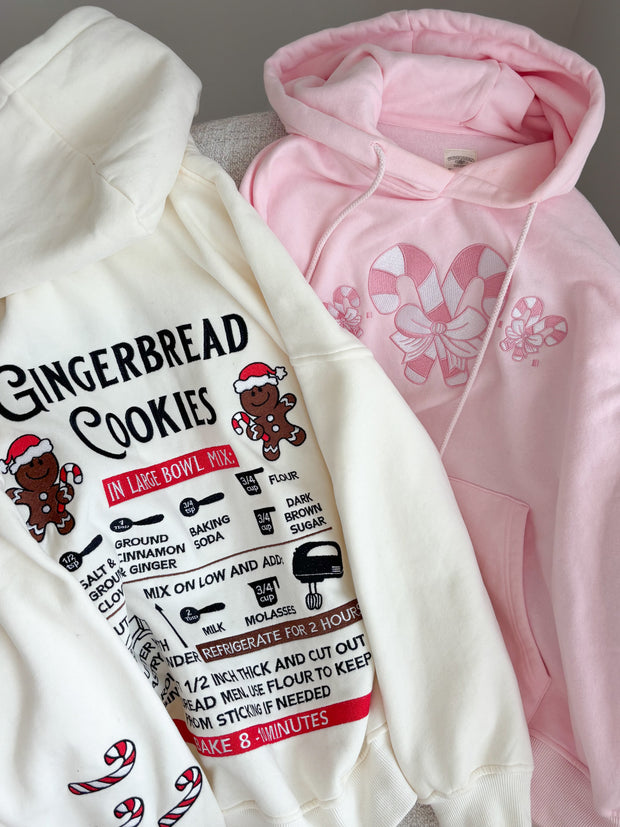 Light Pink Candy Cane Wonderland Hoodie