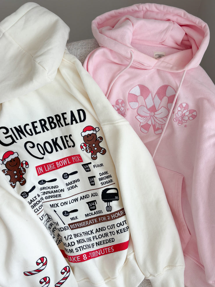 Light Pink Candy Cane Wonderland Hoodie