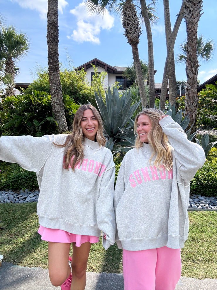 Sunhoney Signature Mockneck Sweatshirt - Grey