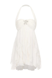 Chic A Line Sweetheart Pink Short Party Dress with Ruffles