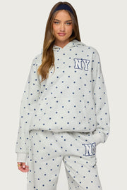 NY Babe Polka Dot Hoodie