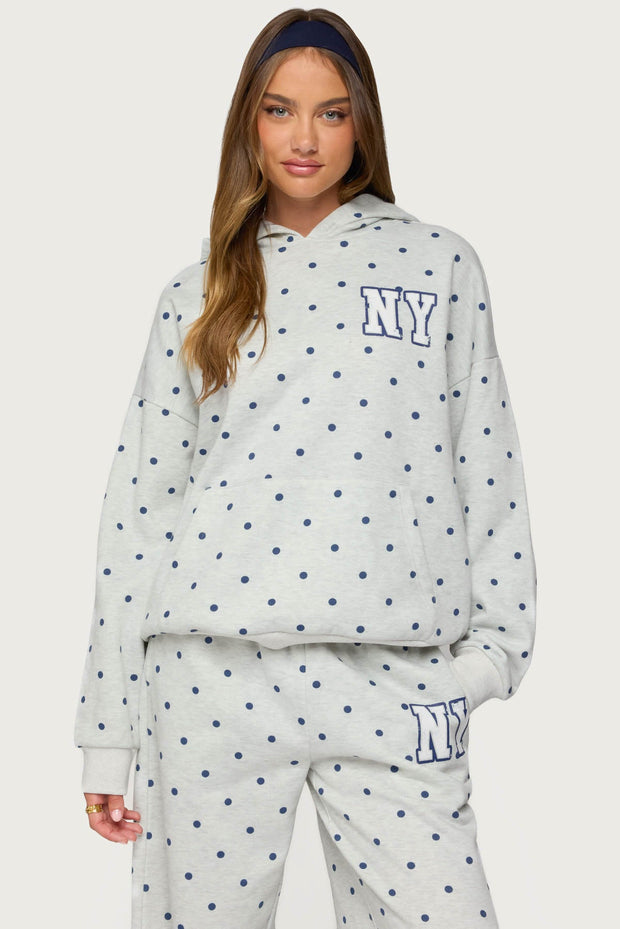 NY Babe Polka Dot Hoodie
