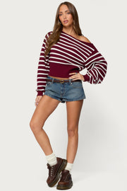 Mika Off Shoulder Oversized Sweater
