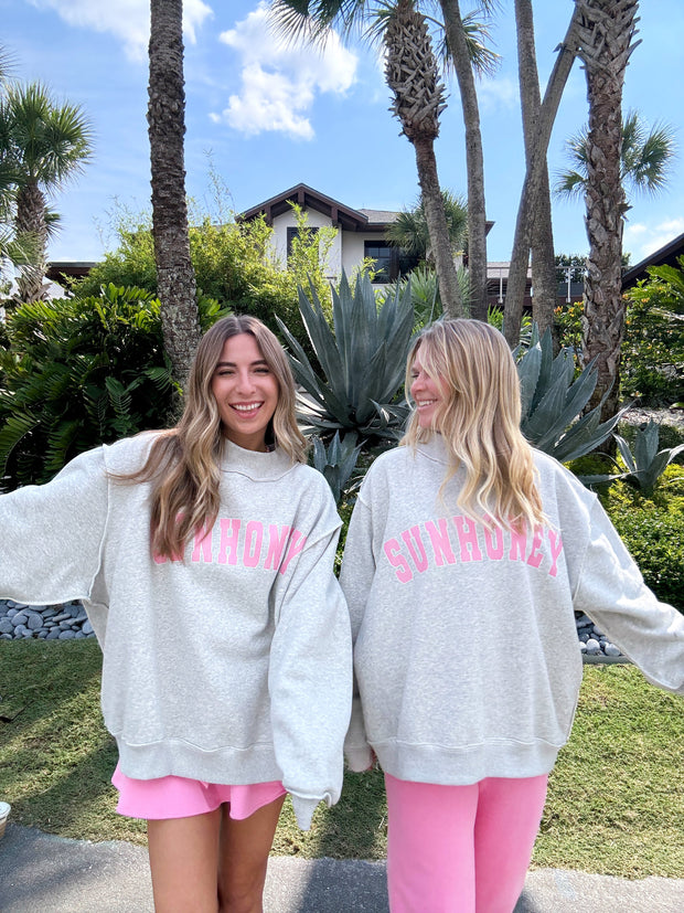 Sunhoney Signature Mockneck Sweatshirt - Grey