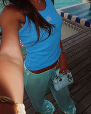 Trendy Sequined Pants