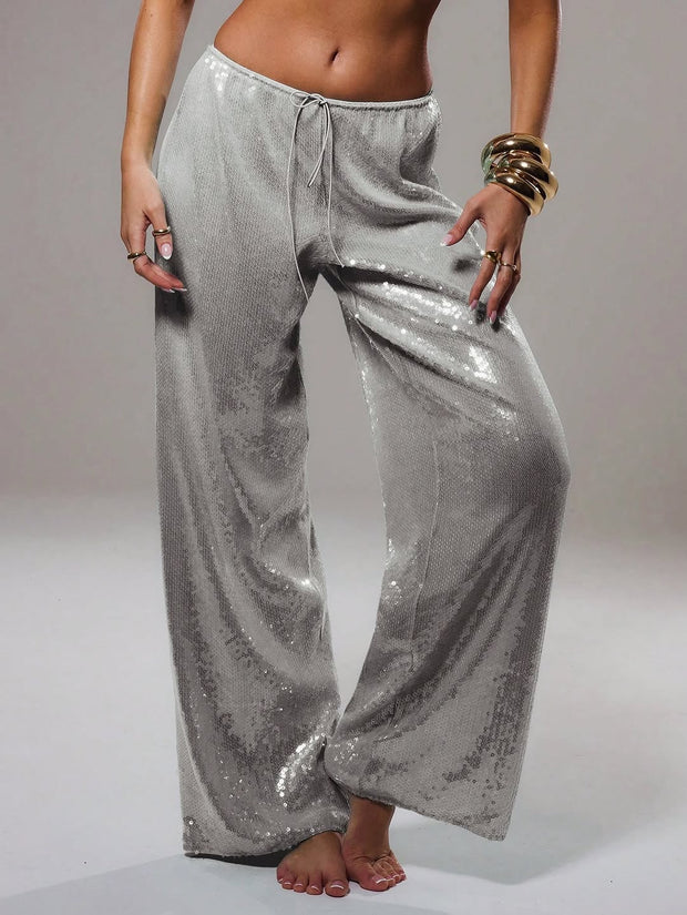 Trendy Sequined Pants