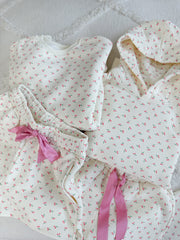 Blank Ivory Cherries All Over Hoodie