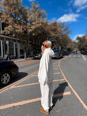Blank Ivory Cherries All Over Hoodie