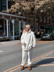 Blank Ivory Cherries All Over Hoodie