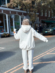 Blank Ivory Cherries All Over Hoodie