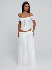 LUBELA CORSET TOP WHITE