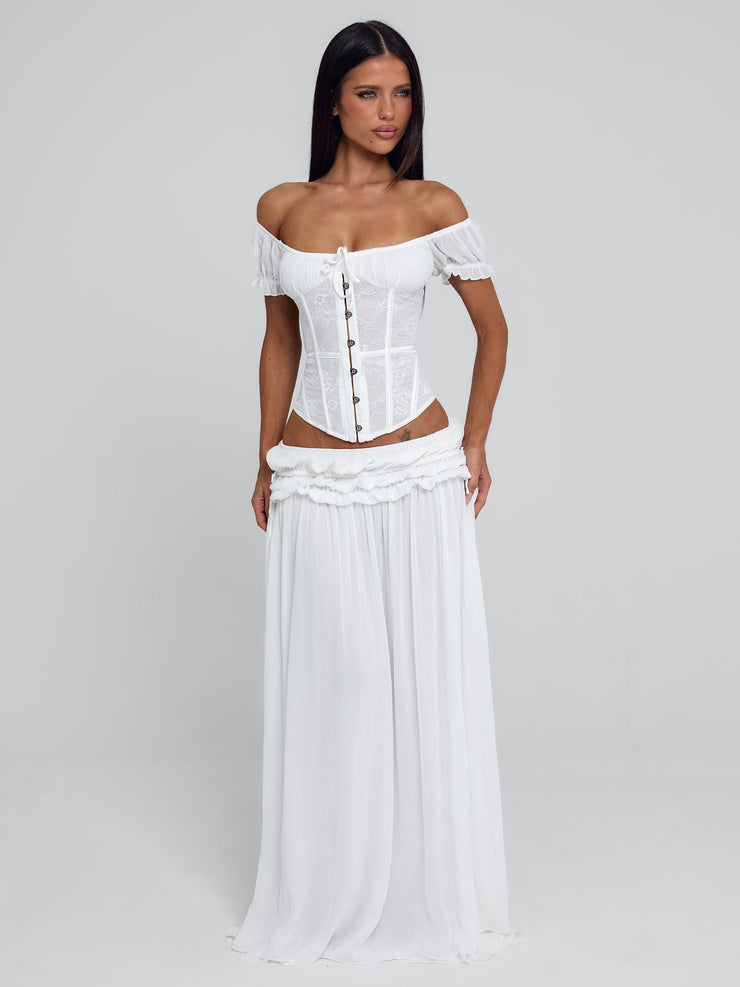 LUBELA CORSET TOP WHITE