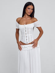 LUBELA CORSET TOP WHITE