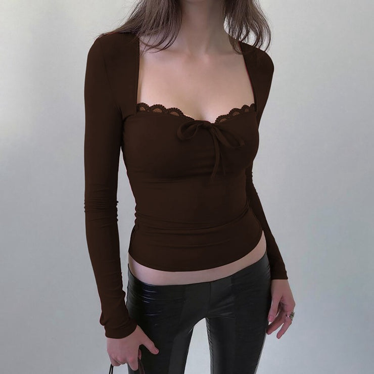 lace-edged camisole