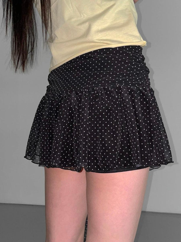 Polka Dot Mini Skirt