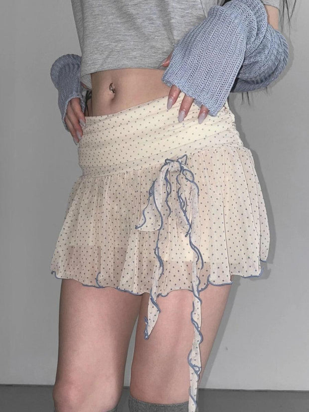 Polka Dot Mini Skirt