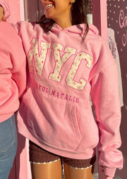 Preorder: Berry and Bow Embroidered NYC Hoodie