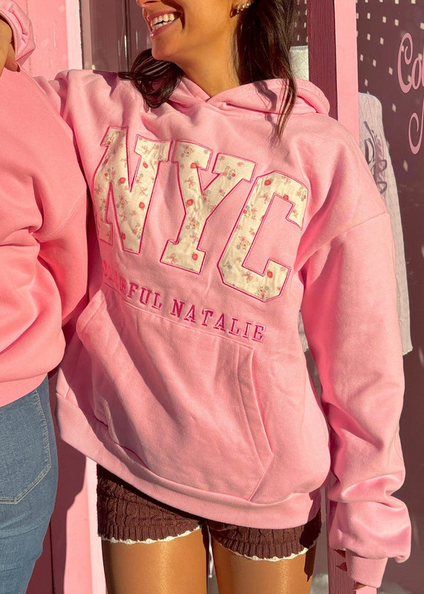 Preorder: Berry and Bow Embroidered NYC Hoodie