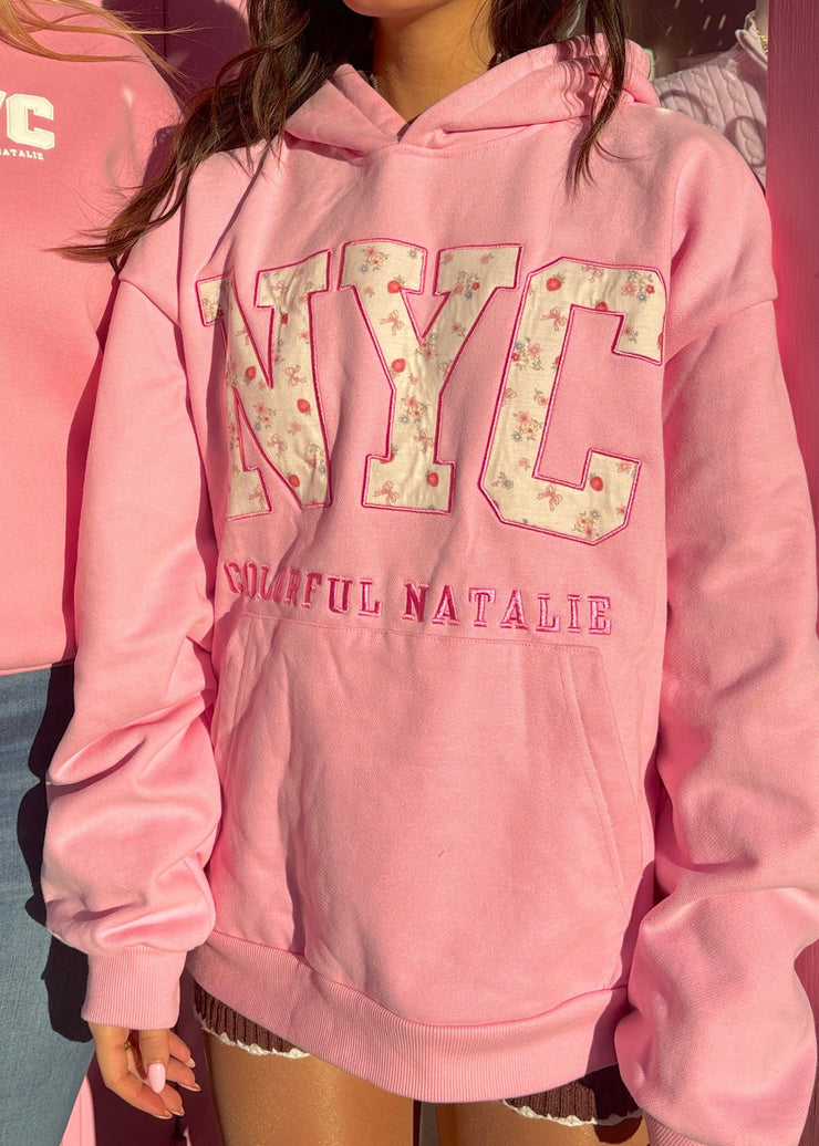 Preorder: Berry and Bow Embroidered NYC Hoodie