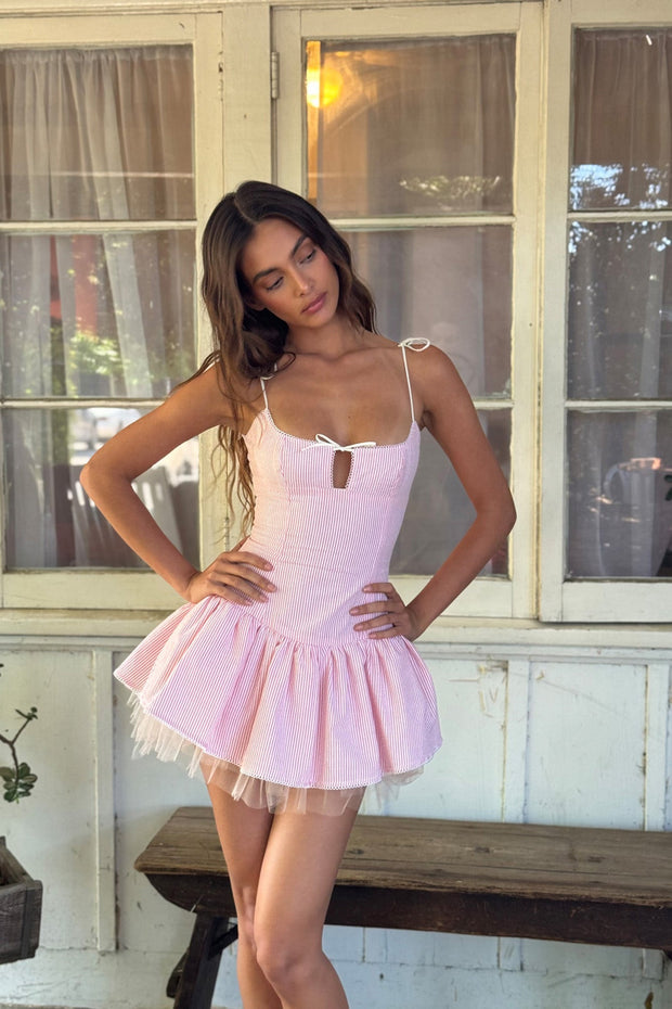 EMBER DRESS - BALLET STRIPE