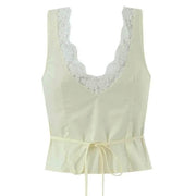 French Summer Lace Top & Mini Skirt Co-Ord