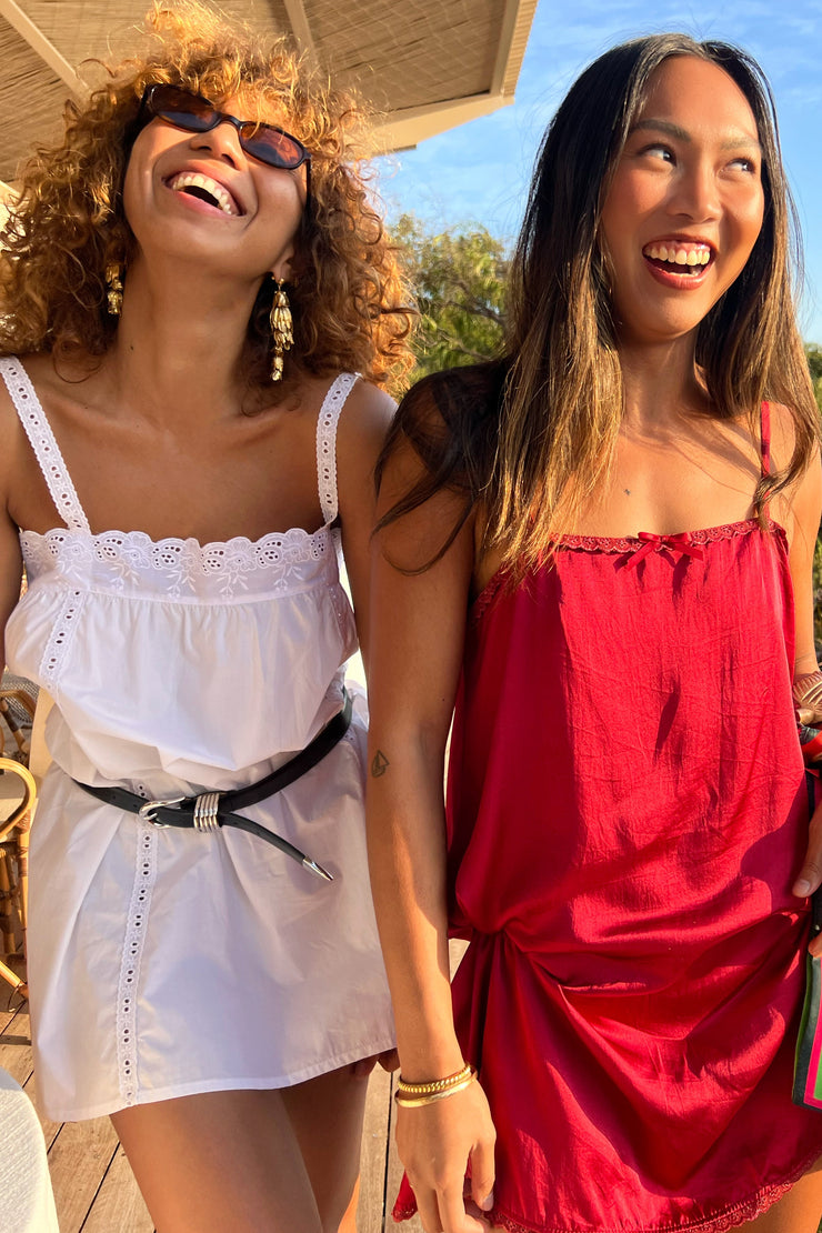 Immy Mini Dress in Ivory