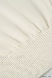 Off Shoulder Fitted Knit Sweater